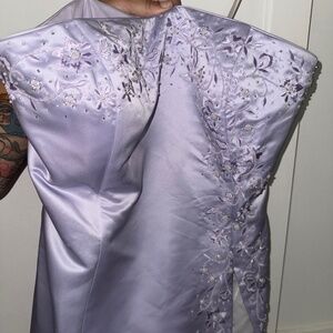 Strapless formal dress